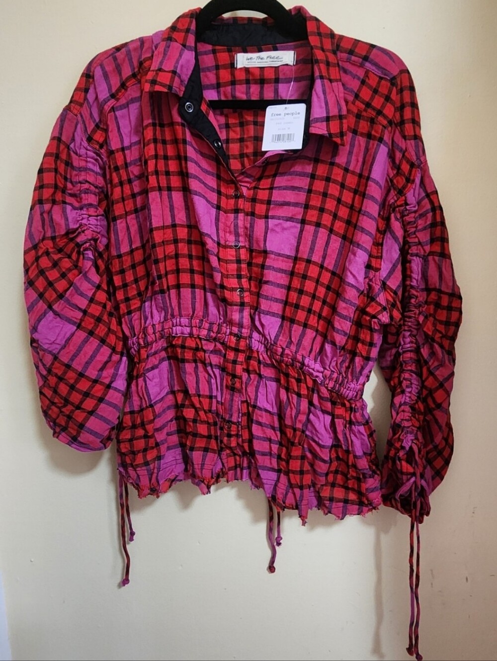 Free people plaid top